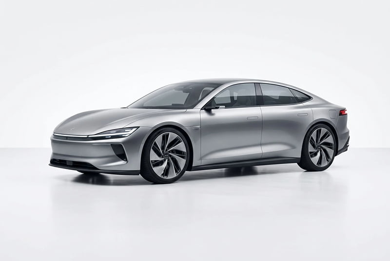 Vehicle rendering — electric concept car captured with photographic clarity and precision
